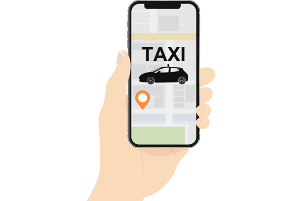 画像：タクシー配車アプリに対応